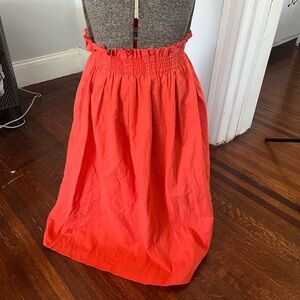 ASOS Bright Coral A-Line Skirt